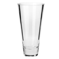 Rozchylany wazon z grubego szkła 30 cm