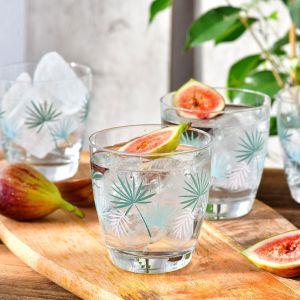 Szklanki Deco 370 ml "Palmy"