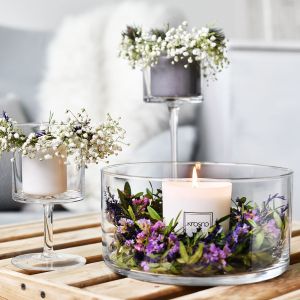 Świecznik na nodze Glamour 20 cm